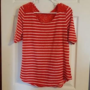 Light Lace striped tee